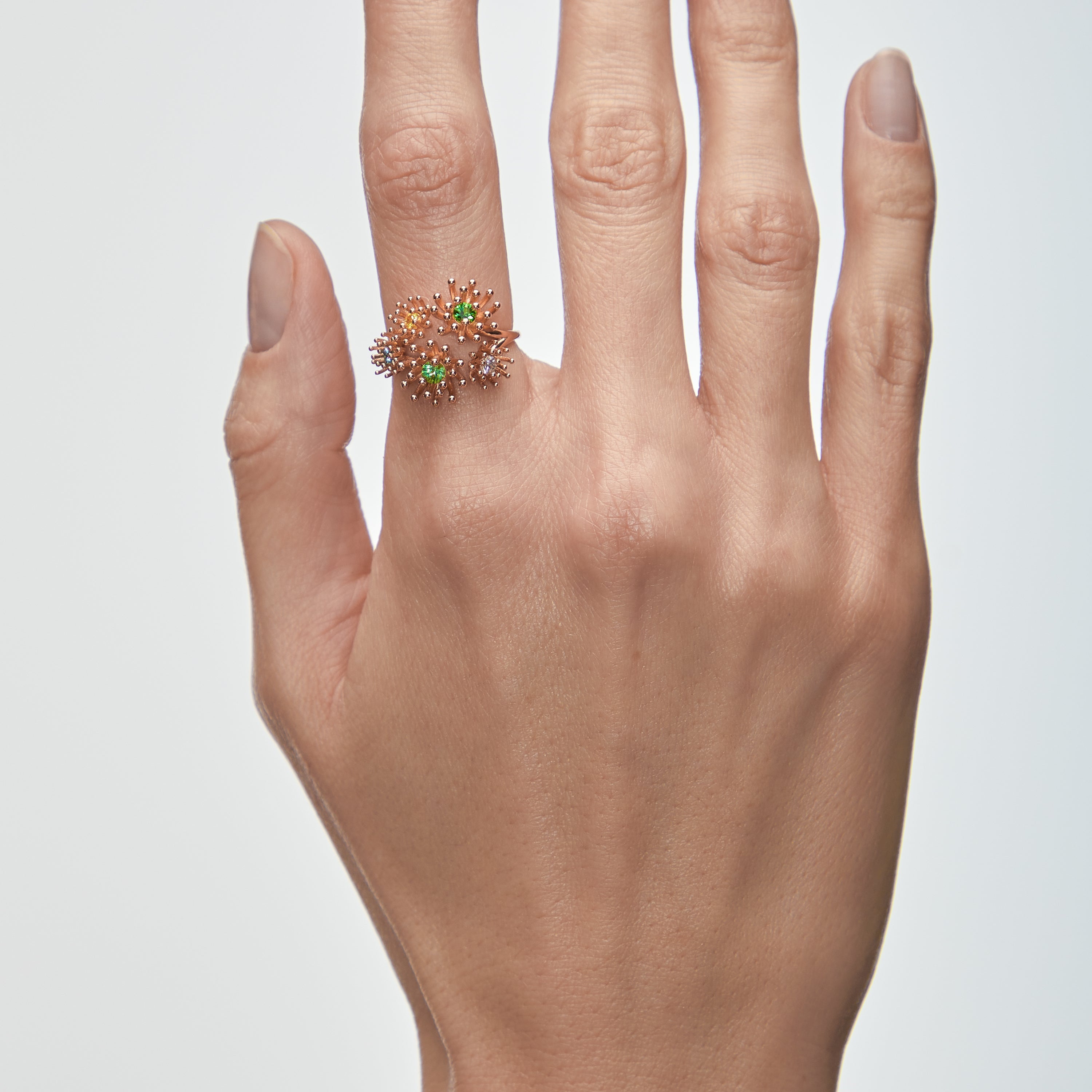 Le petit Cactus Bleu Ring 5 Patterns