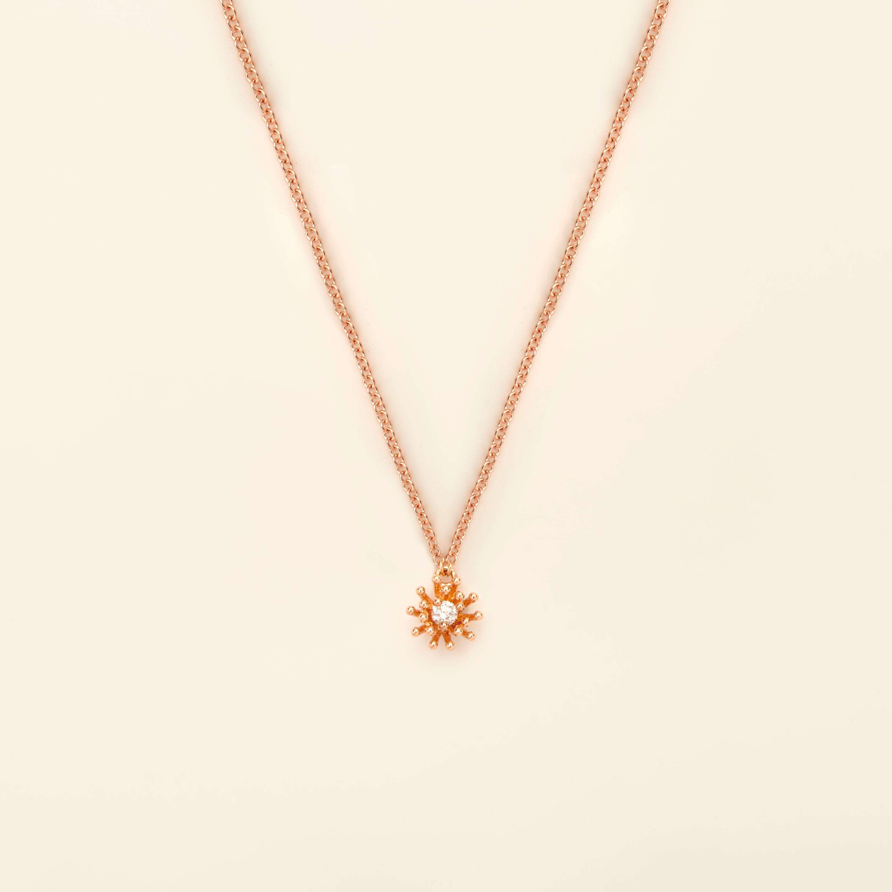 Le petit Cactus Vanille Necklace Diamond